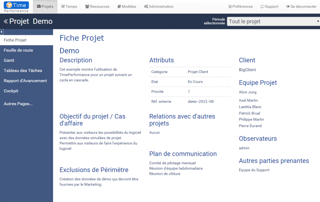 Fiche Projet